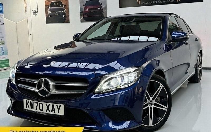 Used Mercedes C200 198 HP (145 kW) 2019 Blue Sedan
