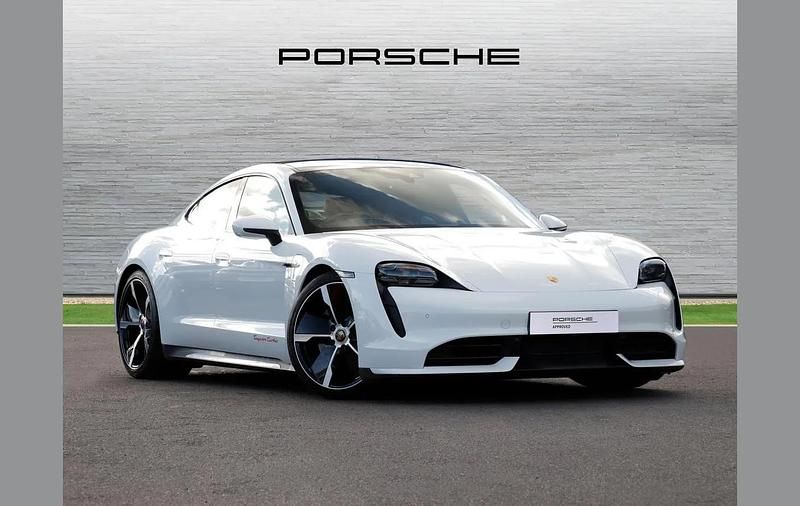 White Used 2021 Porsche Taycan Sedan | £56,490 (Expensive) - Image 1/4