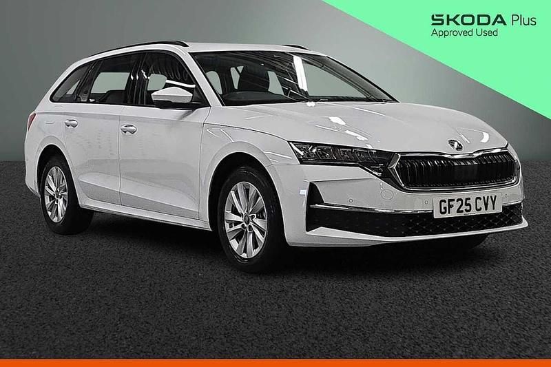 Used Skoda Octavia SE Technology 110 HP (80 kW) 2025 Moon white metallic Estate