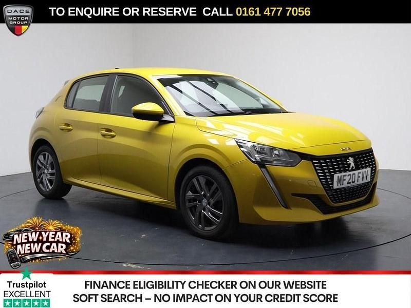 Yellow Used 2020 Peugeot 208 Active Premium Hatchback | £10,370 (Fair price) - Image 1/3
