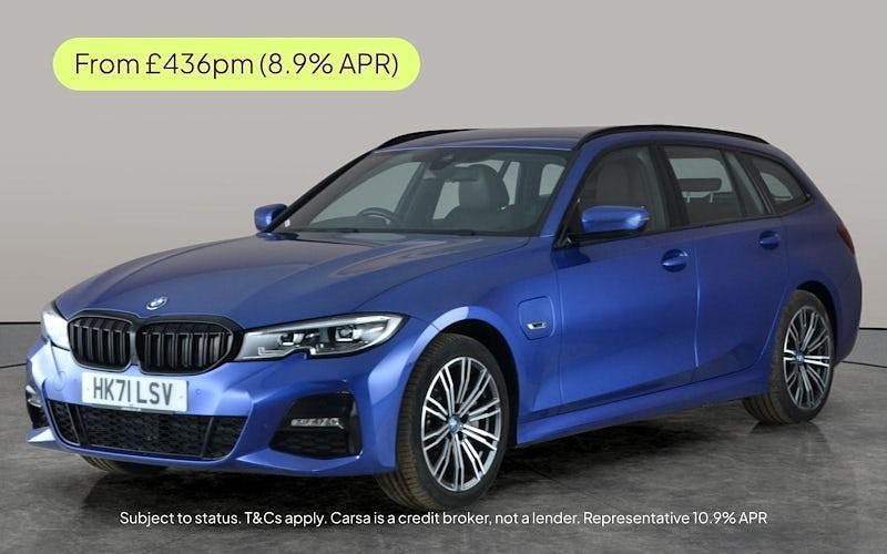 Blue Used 2021 BMW 330e M Sport Estate | £25,488 (Fair price) - Image 1/1