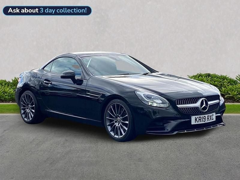 Black Used 2019 Mercedes SLC300 AMG line Cabriolet | £23,999 (Good price) - Image 1/4