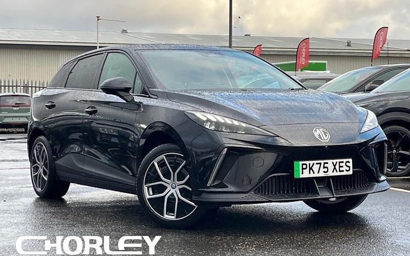 Black New 2025 MG MG4 EV Trophy Hatchback | £22,499 (Super price) - Image 1/4