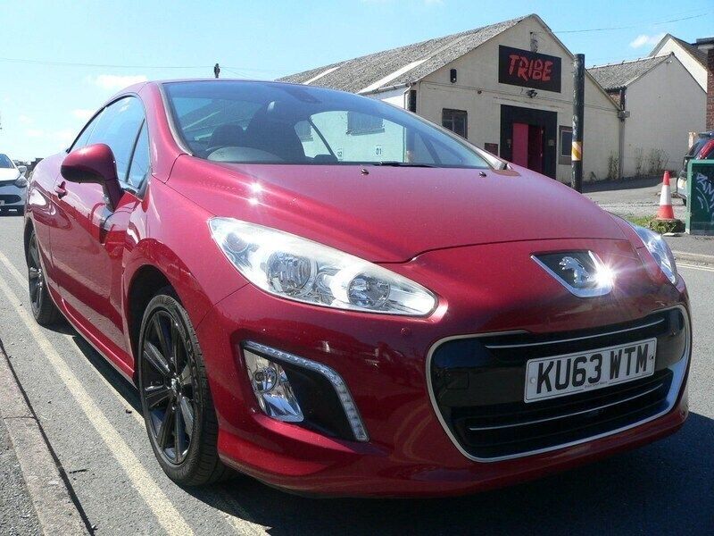 Red Used 2013 Peugeot 308 CC Active Cabriolet | £3,995 (Fair price) - Image 1/4
