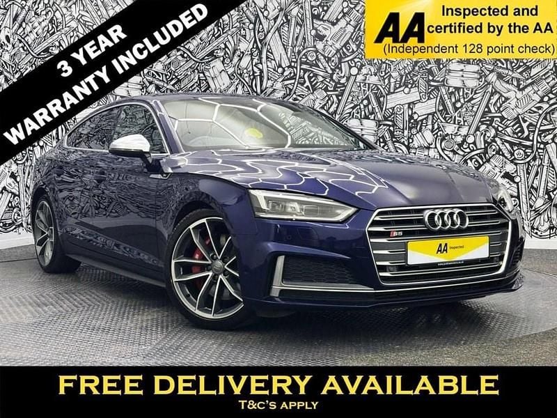 Blue Used 2018 Audi S5 Sportback Design Hatchback | £19,195 (Fair price) - Image 1/2