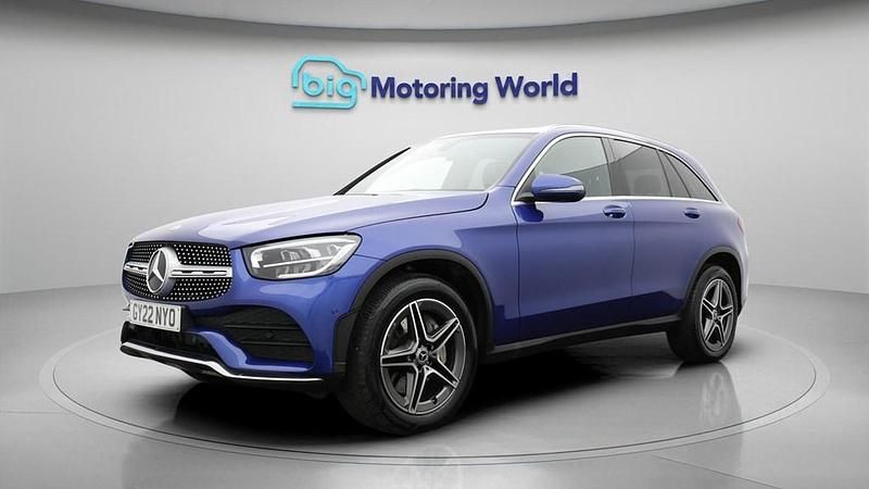 Used Mercedes GLC300e AMG line 272 HP (200 kW) 2022 Blue SUV