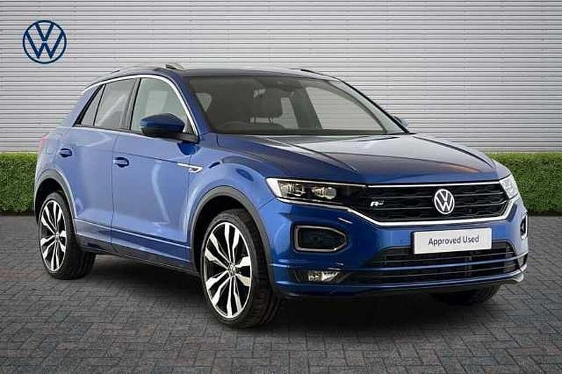 Used VW T-Roc R-line 150 HP (110 kW) 2021 Blue SUV