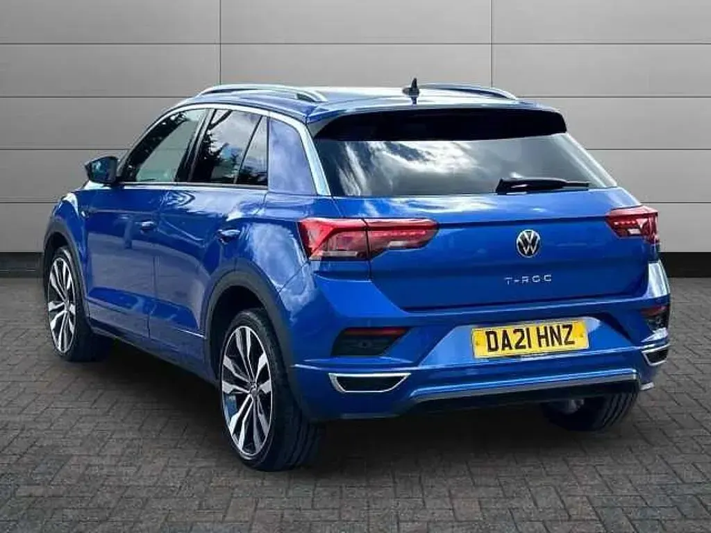 Used VW T-Roc R-line 150 HP (110 kW) 2021 Blue SUV