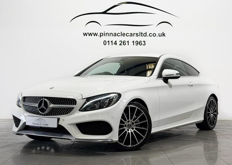 Used Mercedes C220 AMG line 170 HP (125 kW) 2016 White Coupe