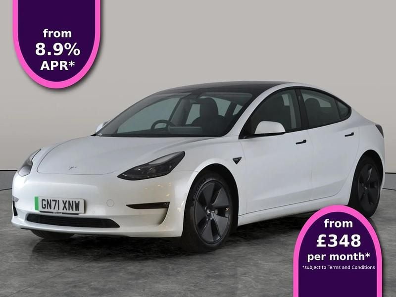 White Used 2021 Tesla Model 3 Long Range Sedan | £22,131 (Fair price) - Image 1/4