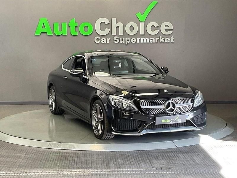 Used Mercedes C220 AMG line 170 HP (125 kW) 2017 Black Coupe