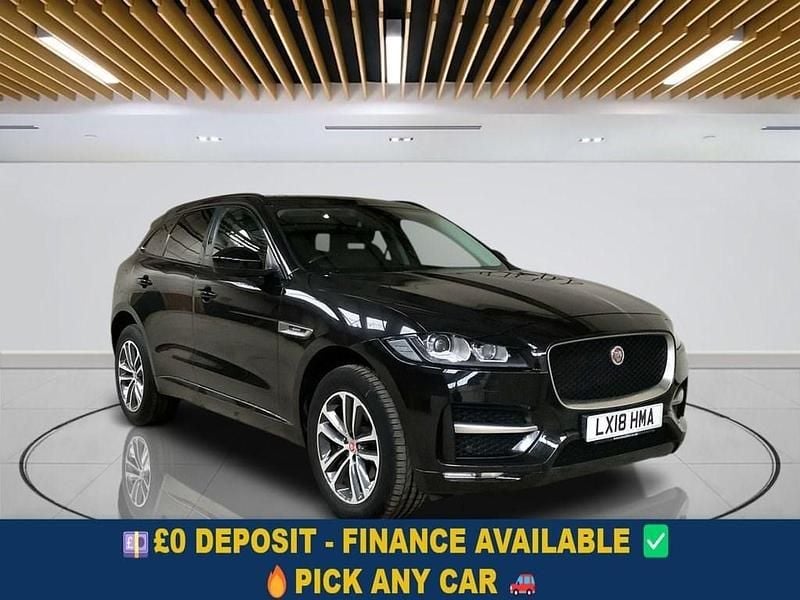 Black Used 2018 Jaguar F-Pace R-Sport SUV | £17,349 (Fair price) - Image 1/4