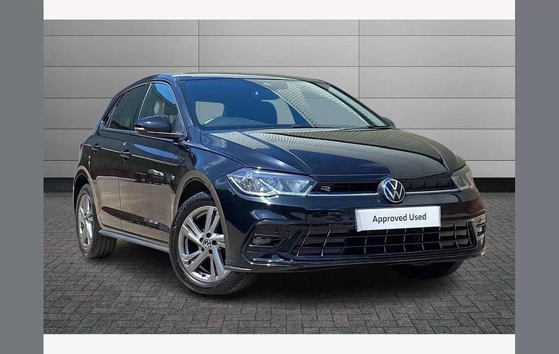 Black Used 2023 VW Polo R-line Hatchback | £16,550 (Fair price) - Image 1/4