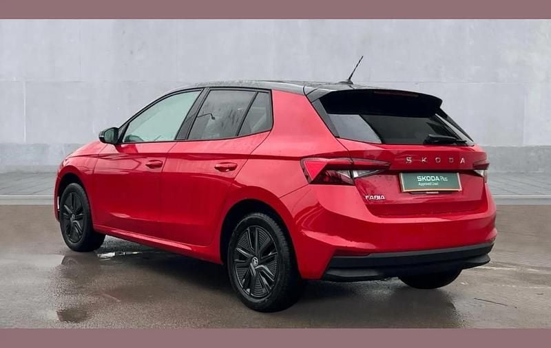 Used Skoda Fabia Design Edition 113 HP (83 kW) 2026 Velvet red metallic black magic pearl effect Hatchback