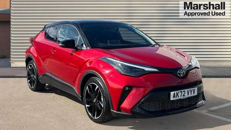 Red & black Used 2022 Toyota C-HR Sport SUV | £20,707 (Fair price) - Image 1/4