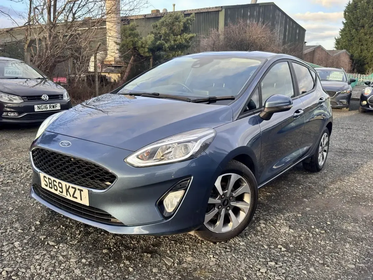 Usado Ford Fiesta Trend 2019 Azul Utilitario