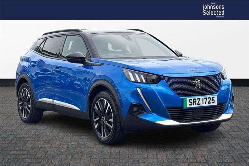 Blue Used 2021 Peugeot e-2008 GT-line SUV | £11,950 (Fair price) - Image 1/4