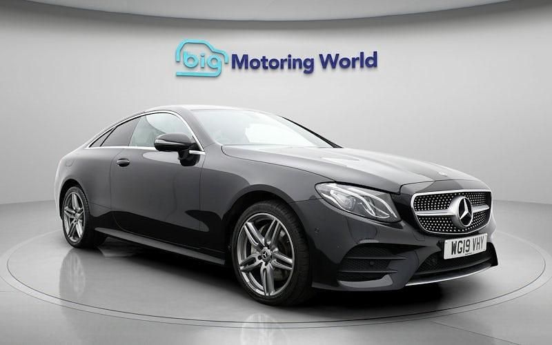Used Mercedes E220 AMG line 194 HP (142 kW) 2019 Black Coupe