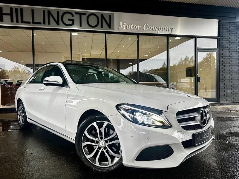 White Used 2016 Mercedes C200 Premium Sedan | £13,995 (A bit pricey) - Image 1/4