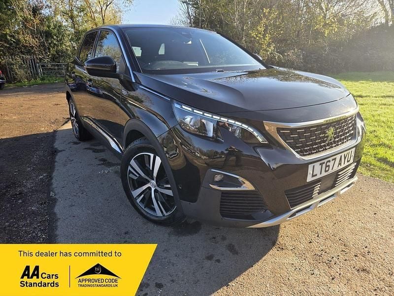 Black Used 2018 Peugeot 3008 GT-line Hatchback | £8,100 (Fair price) - Image 1/4