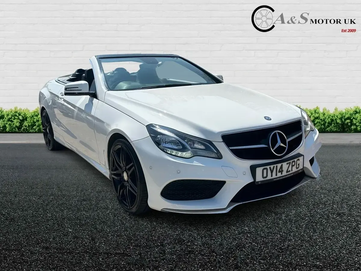 Used Mercedes E220 AMG 168 HP (123 kW) 2014 White Cabriolet