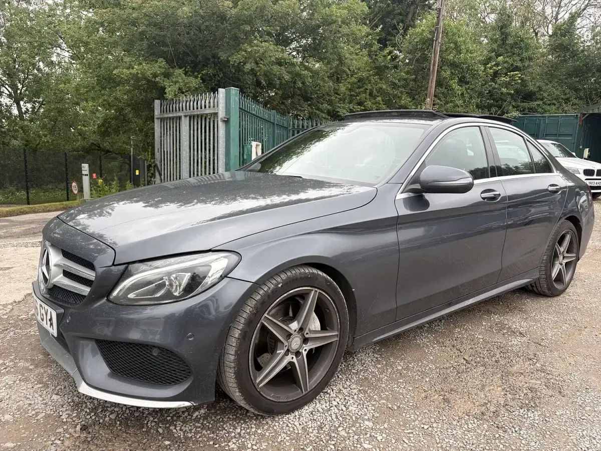 Used Mercedes C200 AMG line 136 HP (100 kW) 2016 Grey Sedan