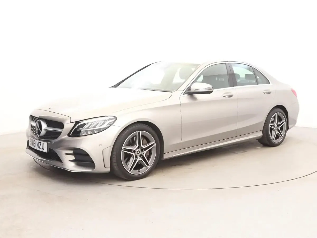 Used Mercedes C300 AMG line 2019 Silver Sedan