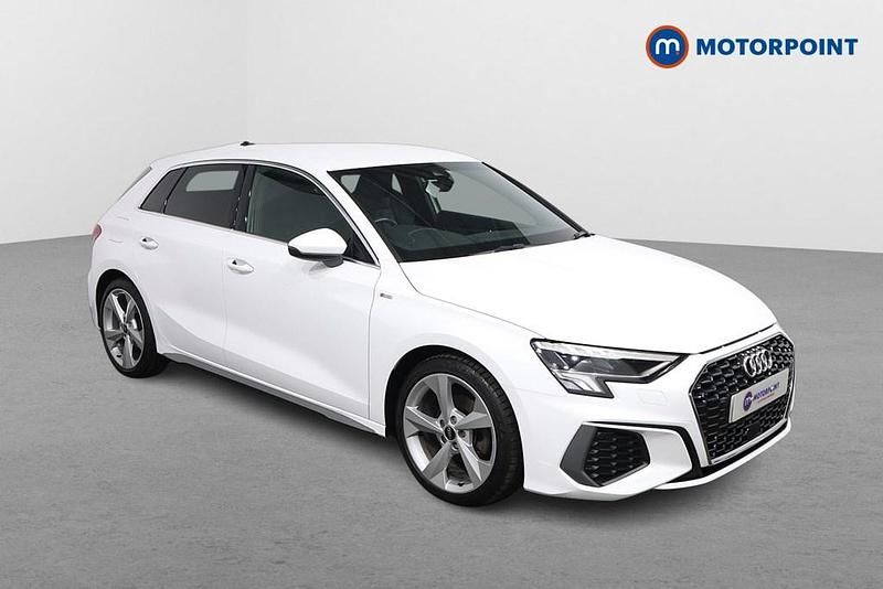 Used Audi A3 S-Line 2022 White Sedan