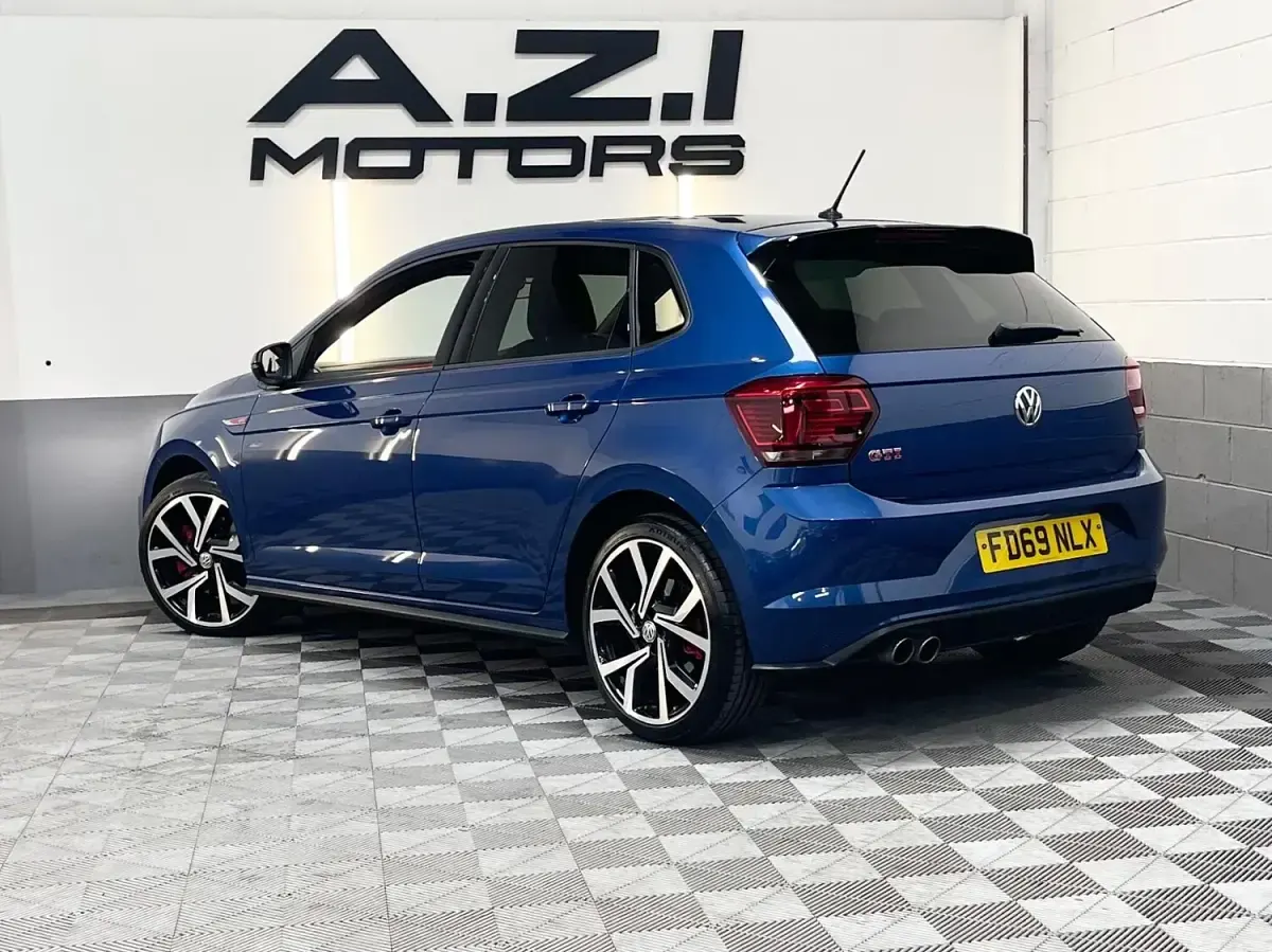 Used VW Polo GTI 200 HP (147 kW) 2019 Blue Hatchback