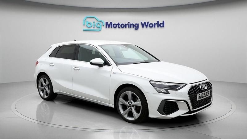Used Audi A3 Sportback S-Line 2022 White Hatchback