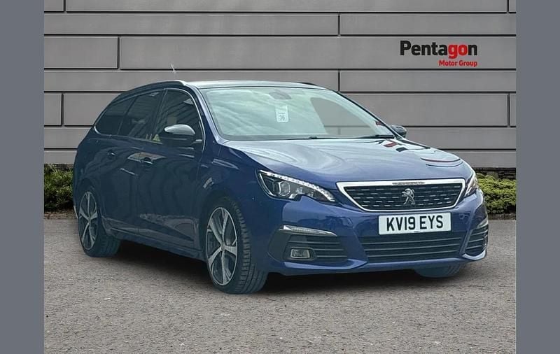Used Peugeot 308 SW GT-line 128 HP (94 kW) 2019 Blue Estate