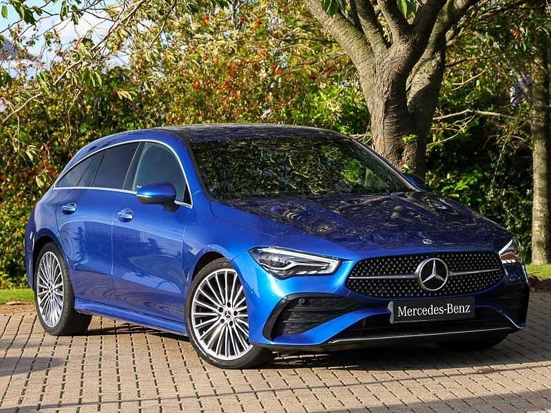 Blue Used 2024 Mercedes CLA220 AMG Line Premium Sedan | £28,798 (Fair price) - Image 1/4