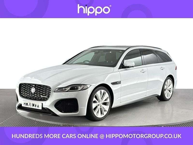 White Used 2021 Jaguar XF R-Dynamic Estate | £22,420 (Good price) - Image 1/4