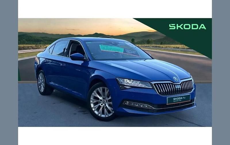 Used Skoda Superb SE L 150 HP (110 kW) 2023 Blue Hatchback