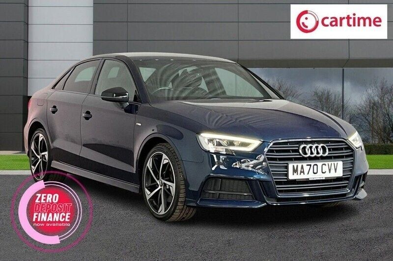 Blue Used 2020 Audi A3 Black Edition Sedan | £16,990 (Good price) - Image 1/3