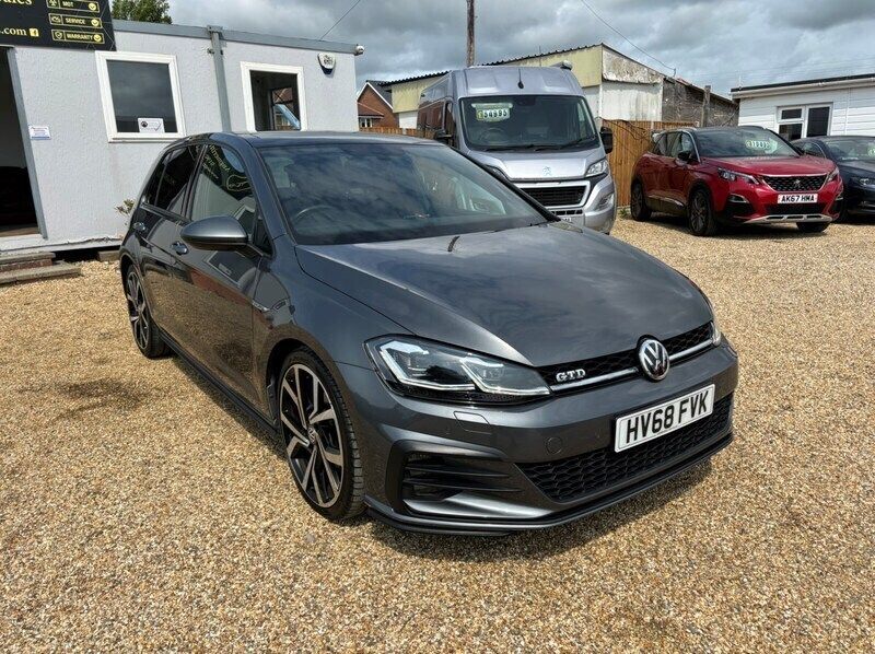 Grey Used 2018 VW Golf VII GTD Hatchback | £13,995 (Fair price) - Image 1/4