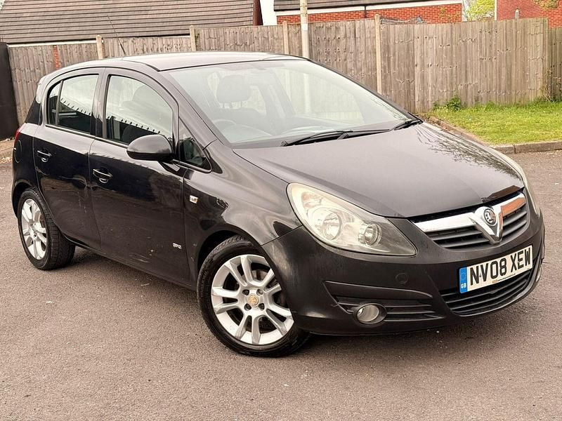 Used Vauxhall Corsa 89 HP (65 kW) 2008 Black Hatchback