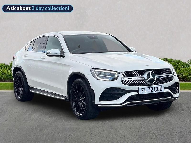 White Used 2022 Mercedes GLC300 AMG Line Premium Coupe | £35,649 (Expensive) - Image 1/4
