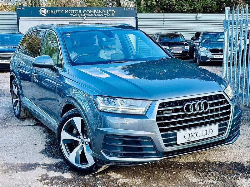 Begagnad Audi Q7 S-Line 272 HK (200 kW) 2015 Grå SUV