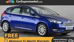Blue Used 2017 Ford Focus Titanium Hatchback | £9,847 (Fair price)