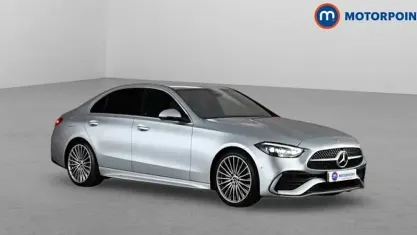 Used Mercedes C200 AMG line 204 HP (150 kW) 2022 Silver Sedan