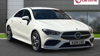 Used Mercedes CLA220 AMG line 190 HP (139 kW) 2019 White Coupe