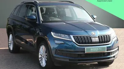 Used Skoda Kodiaq SE L 190 HP (139 kW) 2020 Petrol blue metallic SUV