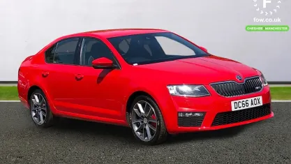 Used Skoda Octavia vRS 220 HP (161 kW) 2016 Red Hatchback