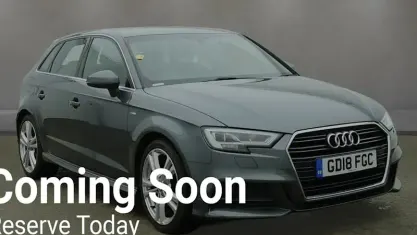 Used Audi A3 Sportback S-Line 150 HP (110 kW) 2018 Grey Hatchback