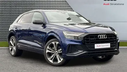 Used Audi Q8 Black Edition 340 HP (250 kW) 2022 Blue SUV