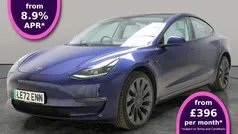Blue Used 2023 Tesla Model 3 Performance Sedan | £24,787 (Fair price)