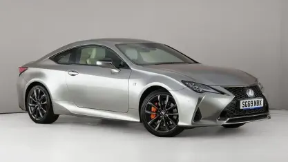 Used Lexus RC300h Sport Line 223 HP (164 kW) 2019 Silver Coupe