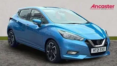 Power blue Used 2021 Nissan Micra Acenta Hatchback | £11,975 (Fair price)