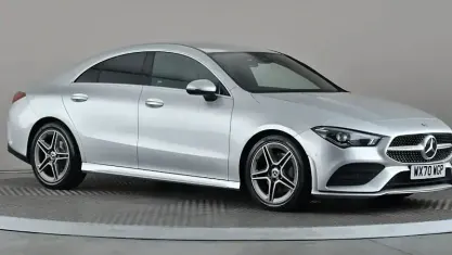 Used Mercedes CLA200 AMG line 163 HP (119 kW) 2020 Silver Coupe